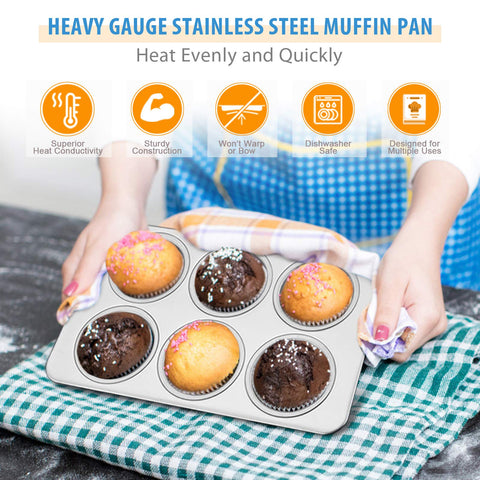Cavidad de 2,75 pulgadas en molde E-far para muffins.