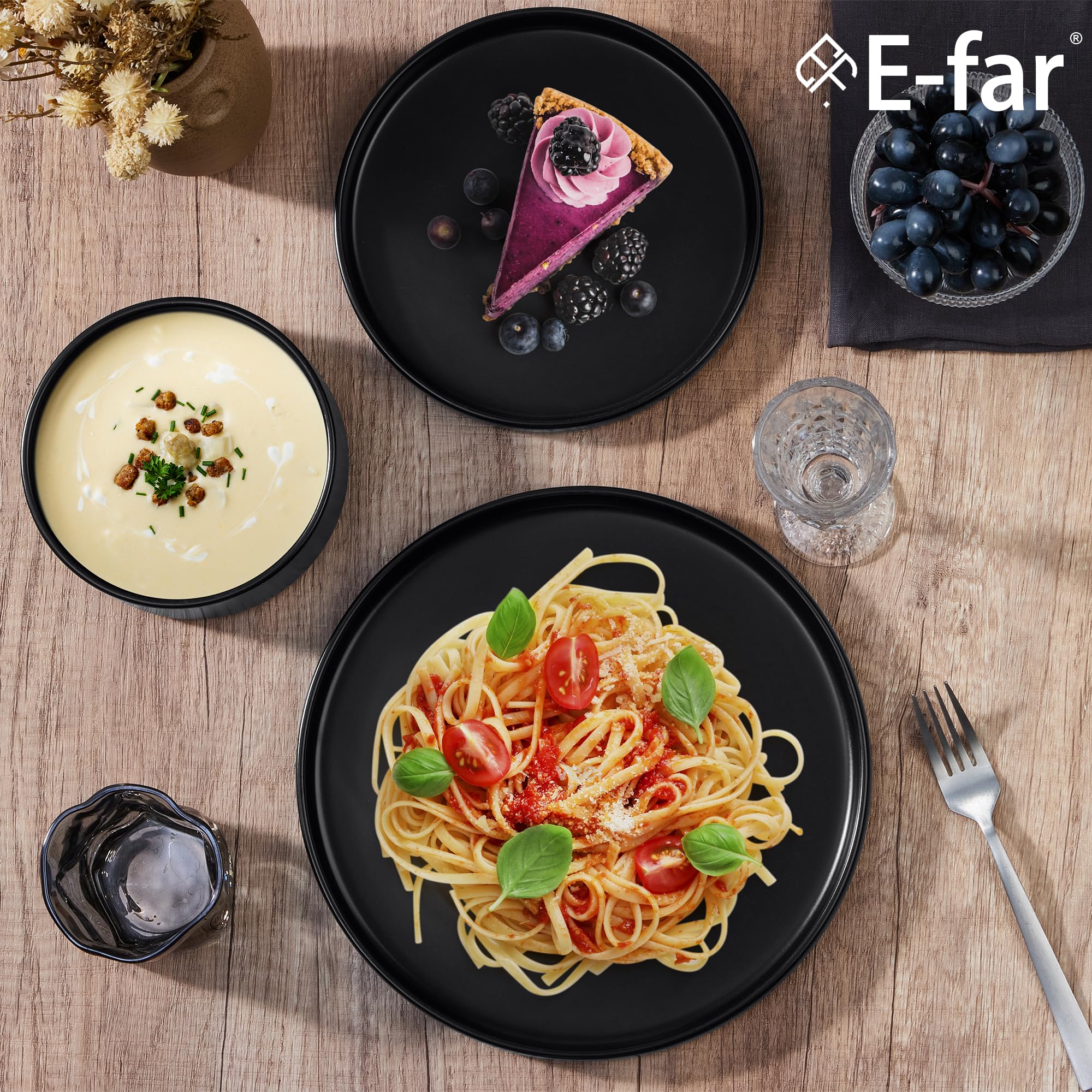 E-far cerámica de gres diseño apilable para ahorro de espacio