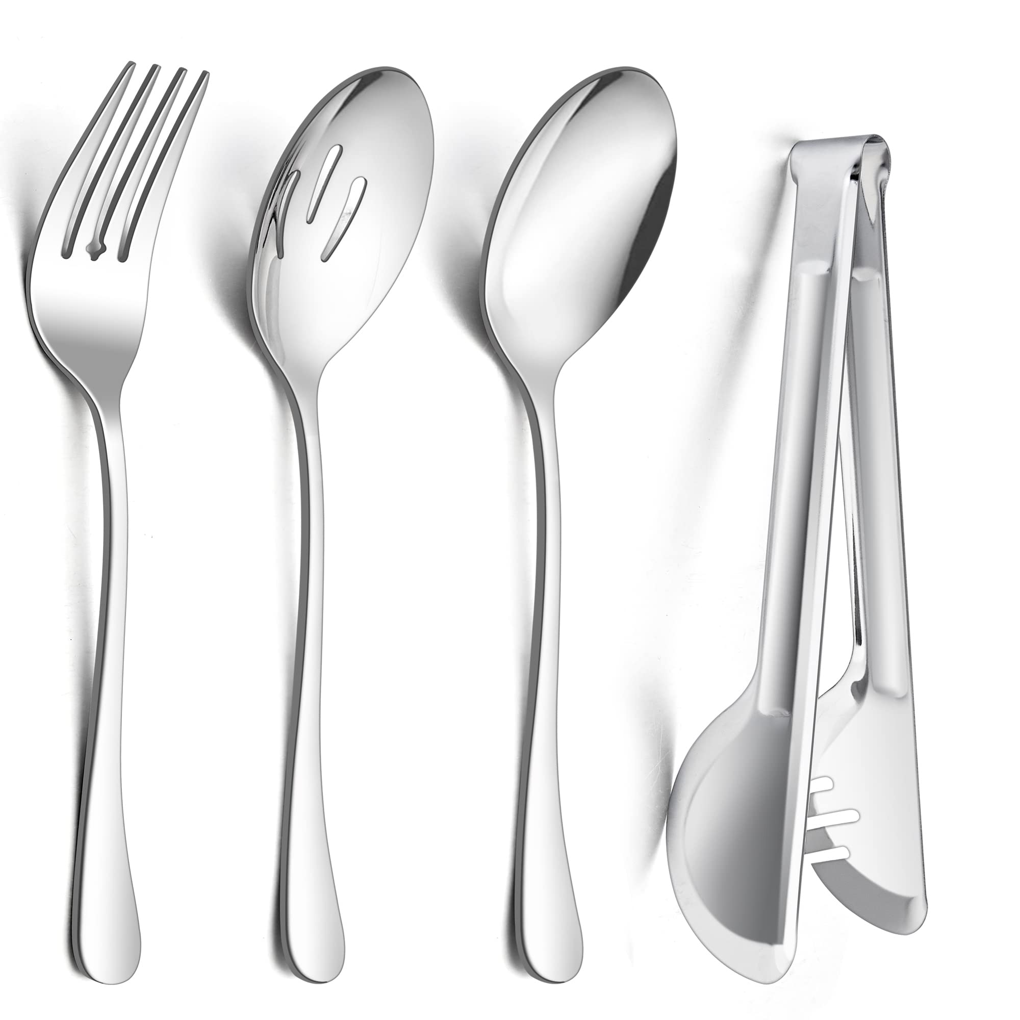 Set de cucharas de servir E-far 9,8 pulgadas, ideal para porciones grandes