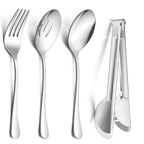 Set de cucharas de servir E-far 9,8 pulgadas, ideal para porciones grandes