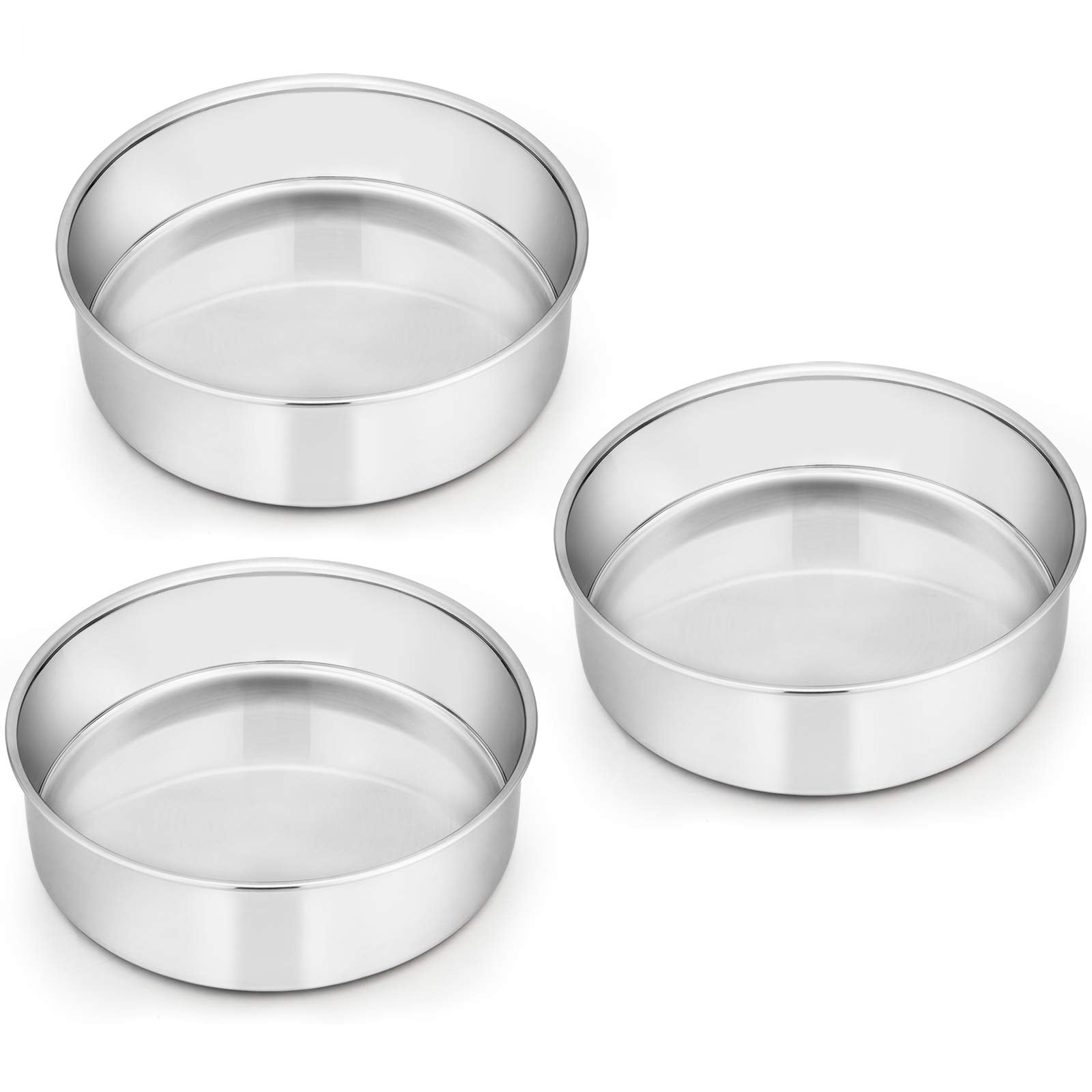 Conjunto E-far de moldes para tarta de 6 pulgadas con tres piezas.