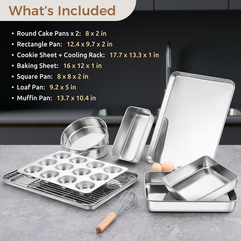 Molde rectangular E-far para hornear, tamaño ideal para bizcochos