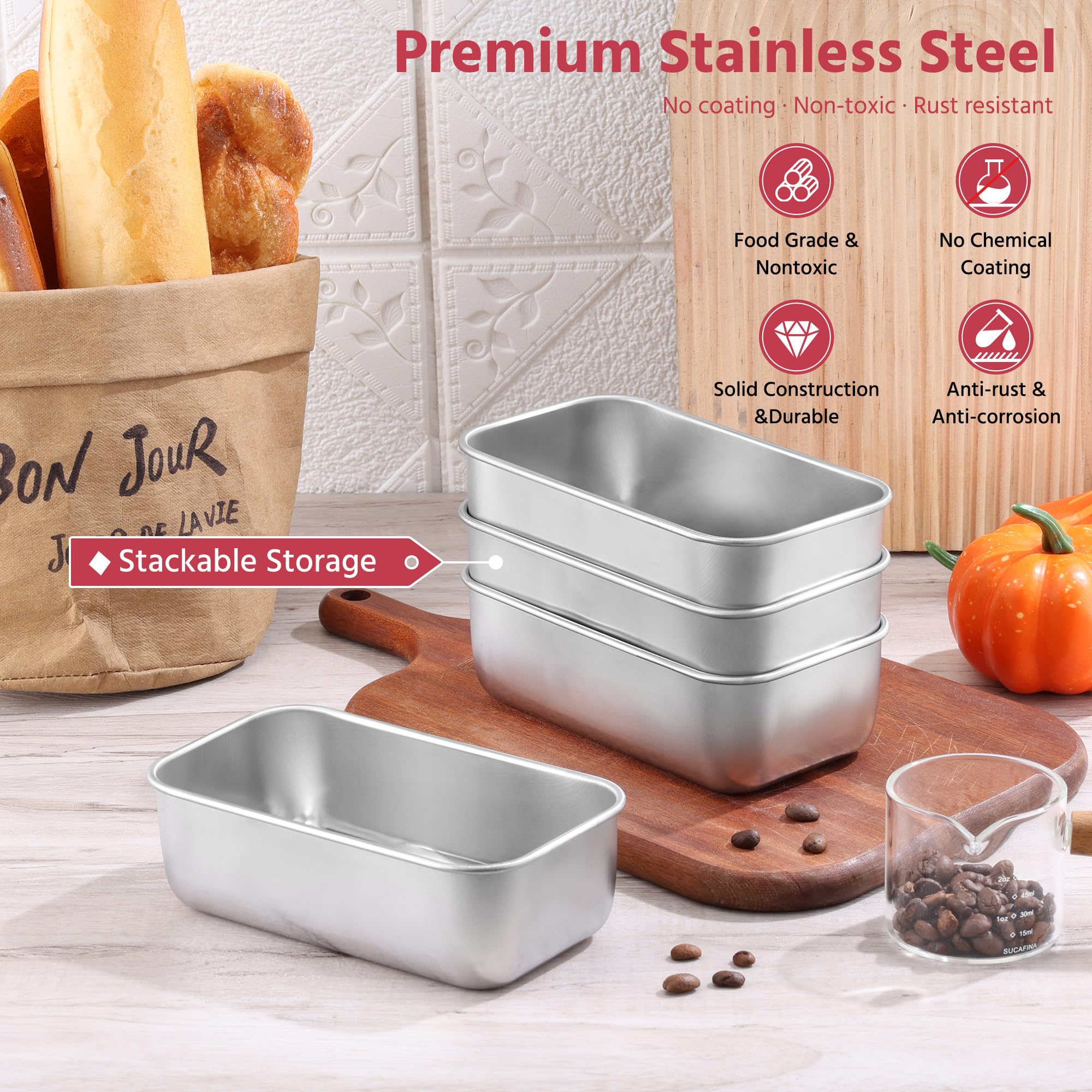 Moldes E-far para horno, ideales para hornear pequeños panes.