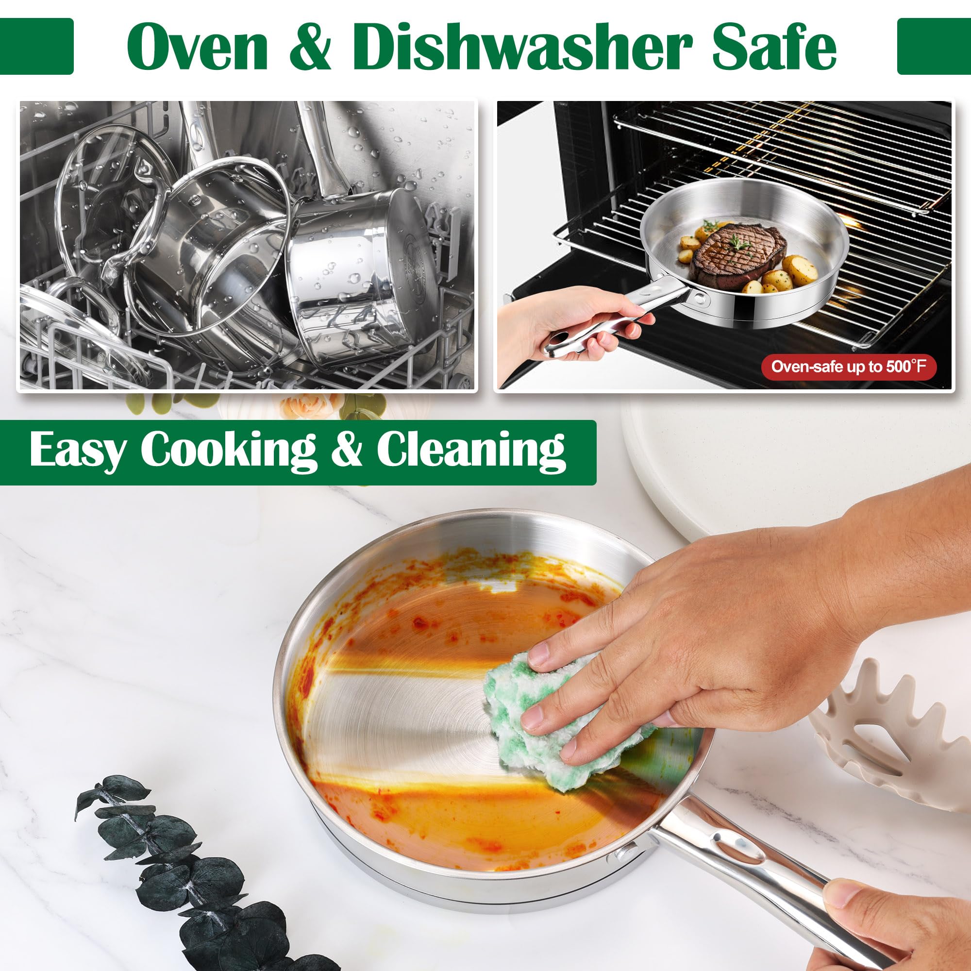 Olla E-far 6 qt con tapa para hervidos y guisos