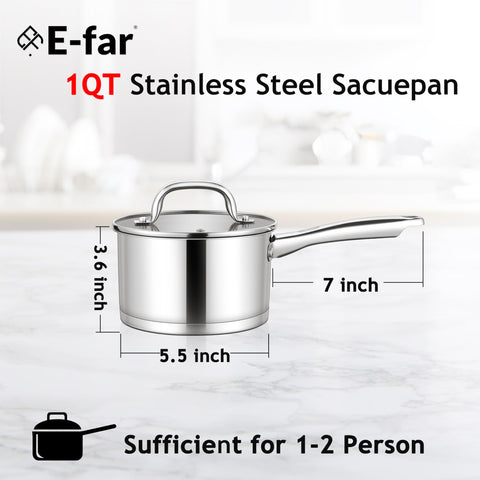 Tapa de vidrio de la sartén E-far para vigilar sin perder calor.