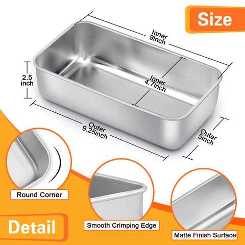 Conjunto de tres moldes E-far para pan facilita almacenamiento