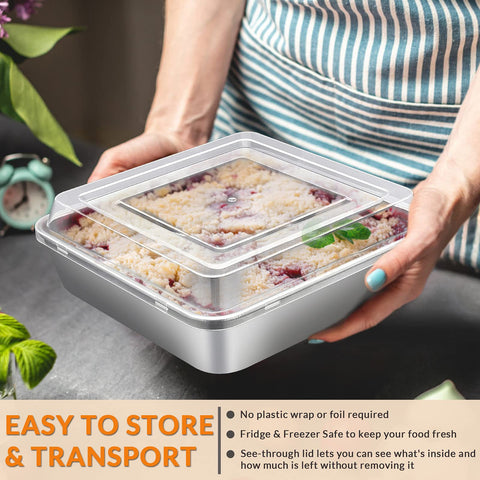 Tapa transparente de la bandeja E-far permite ver el contenido