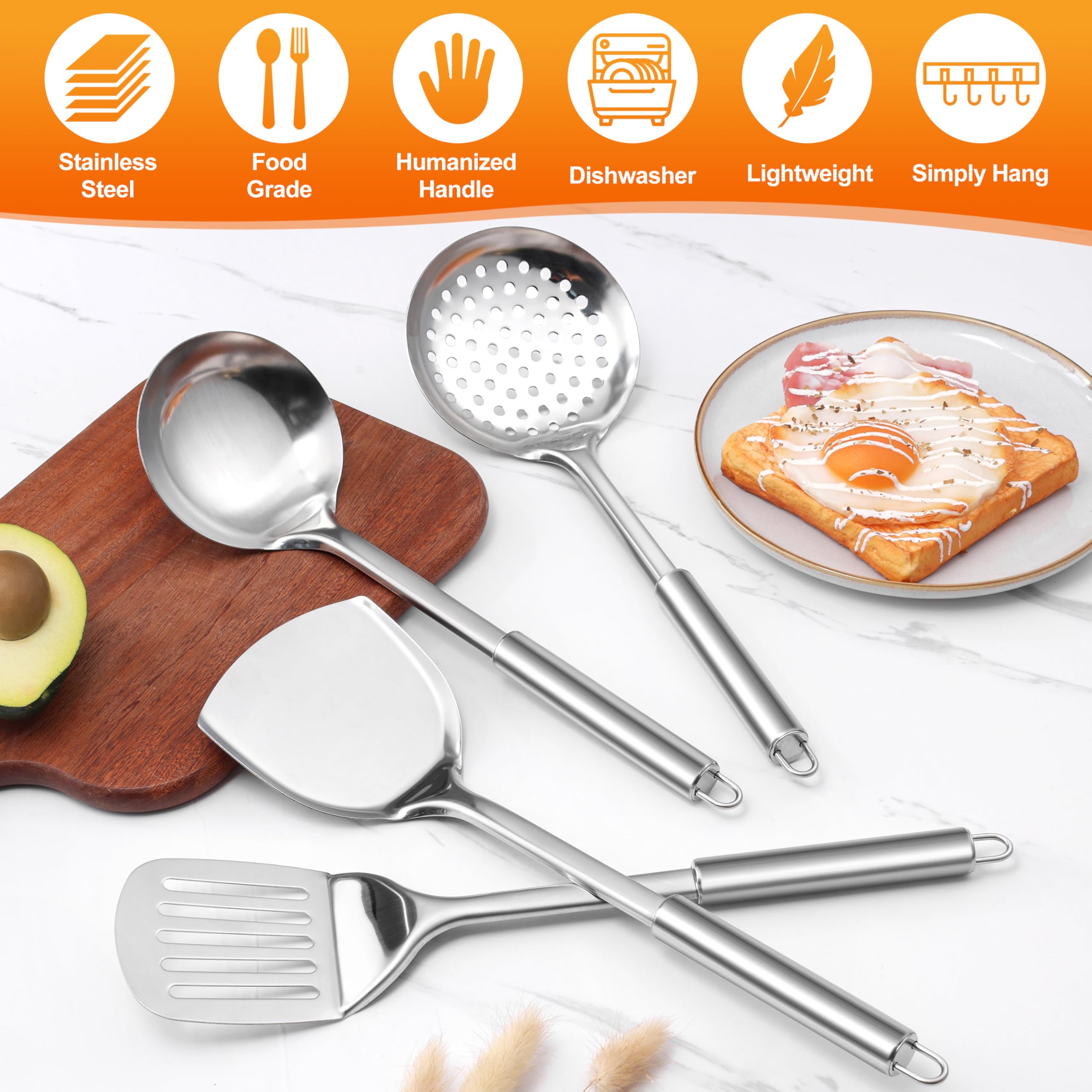 Escurridor E-far en acero inoxidable, diseñado para drenar y secar bien