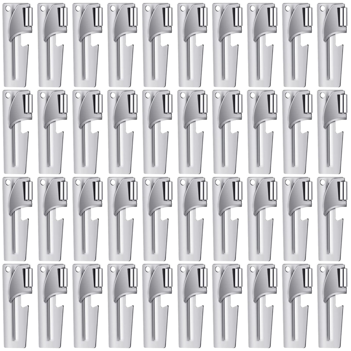 Eaasty 40-pack abridor de latas militar para emergencias y camping, práctico y confiable.