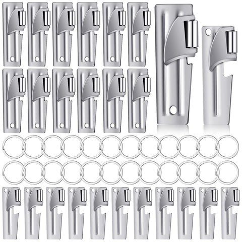 Eaasty abrelatas P38 P51 en acero inoxidable, estilo militar, ideal para exteriores.