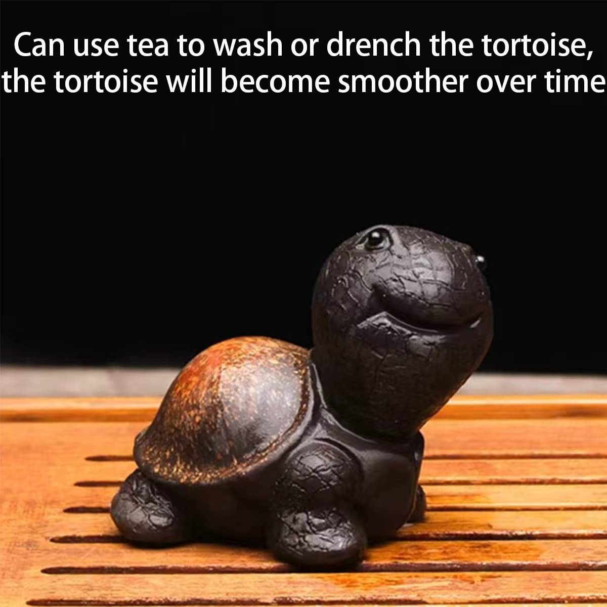 EAEDMY tortuga de arcilla morada, regalo perfecto para amantes del té.
