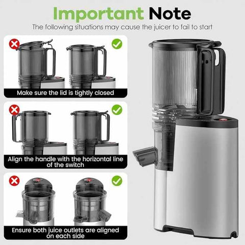 EanOruus Exprimidor motor lento a 50 revoluciones por minuto conserva nutrientes.