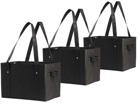 Earthwise caja de compra doblable frente: apertura estable para carga fácil.