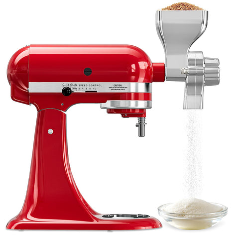 Eascandy molinillo metálico para KitchenAid, ajuste 12 niveles para molienda precisa.