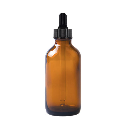 Easeen cuentagotas de vidrio ámbar 4oz, cuentagotas largo evita derrames.