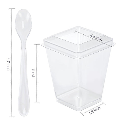 Conjunto Easercy de 50 vasos con tapas para fiestas