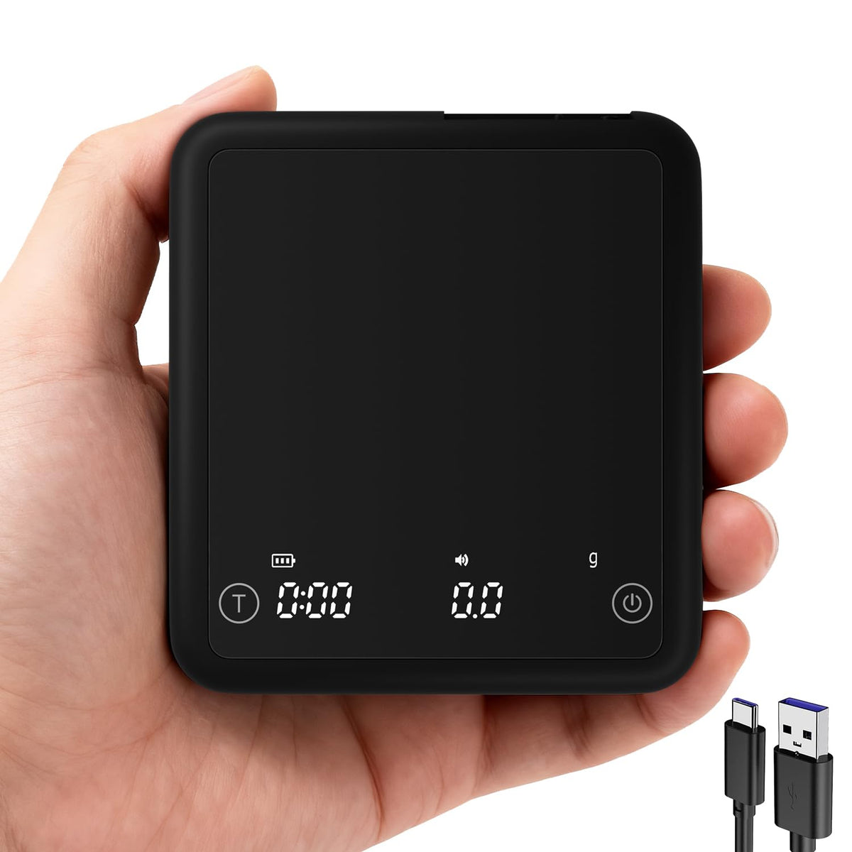 Eastartist escala de café mini, tamaño compacto ideal para casa o viaje