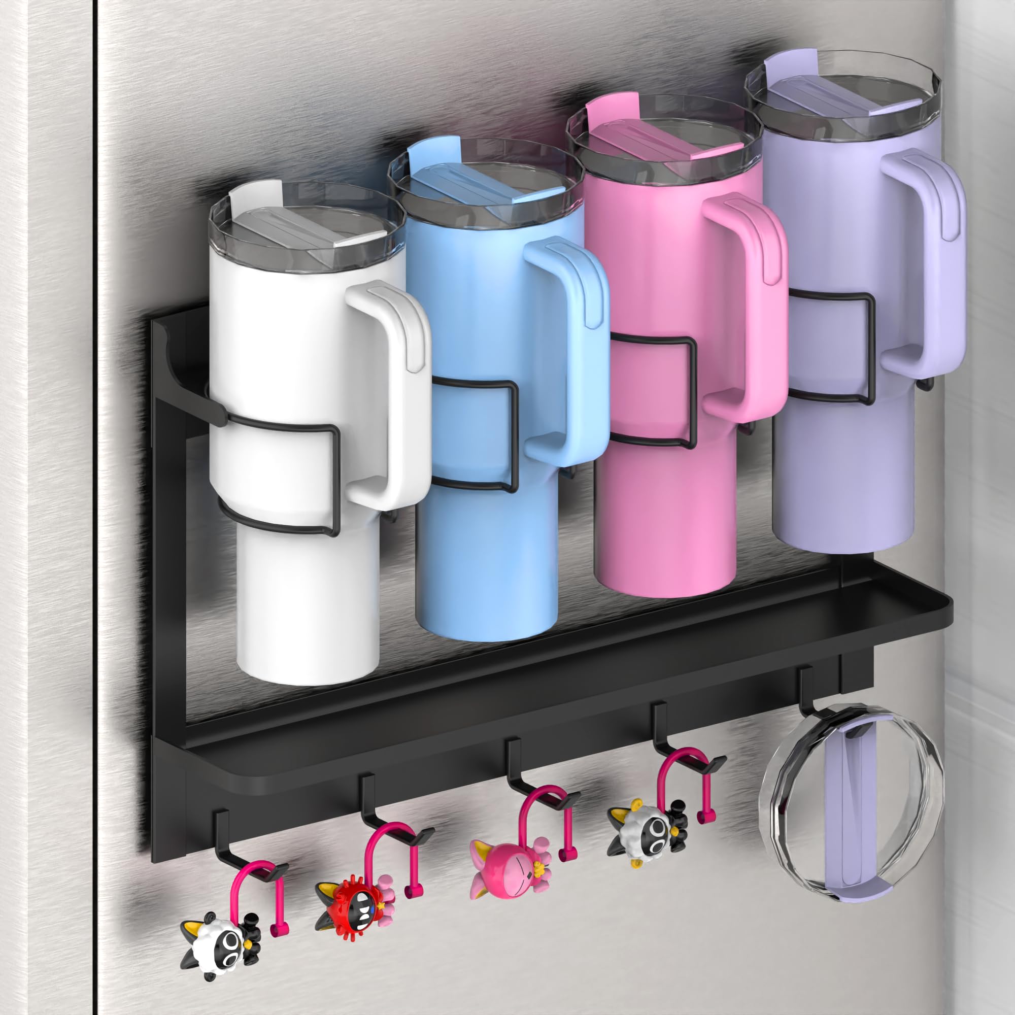 EastTowest organizador magnético para tazas Stanley 30/40 oz en frontal, ideal para ordenar.