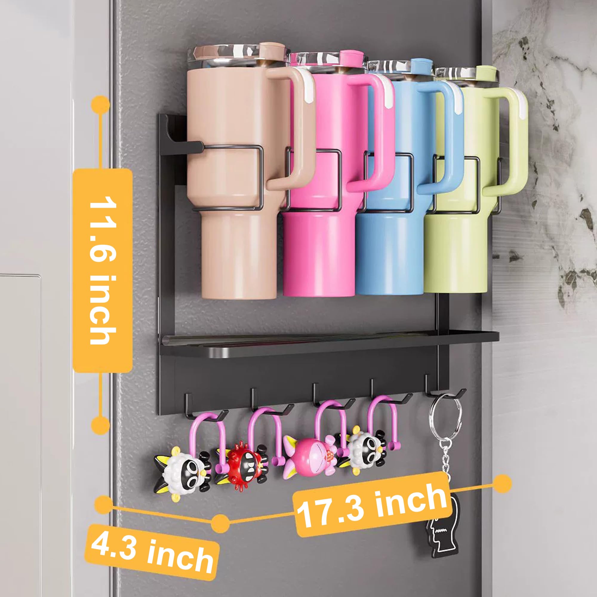 EastTowest estante con ganchos para tazas y utensilios, ahorro de espacio.
