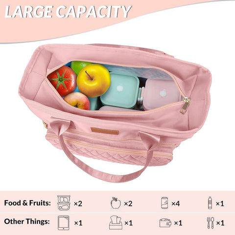 EASYA bolsa-almuerzo con bolsillos frontales para tablet o documentos.