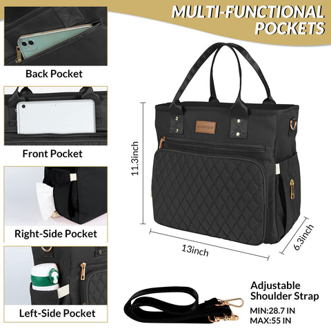 EASYA bolsa de almuerzo para mujer con diseño elegante, ideal para trabajo.
