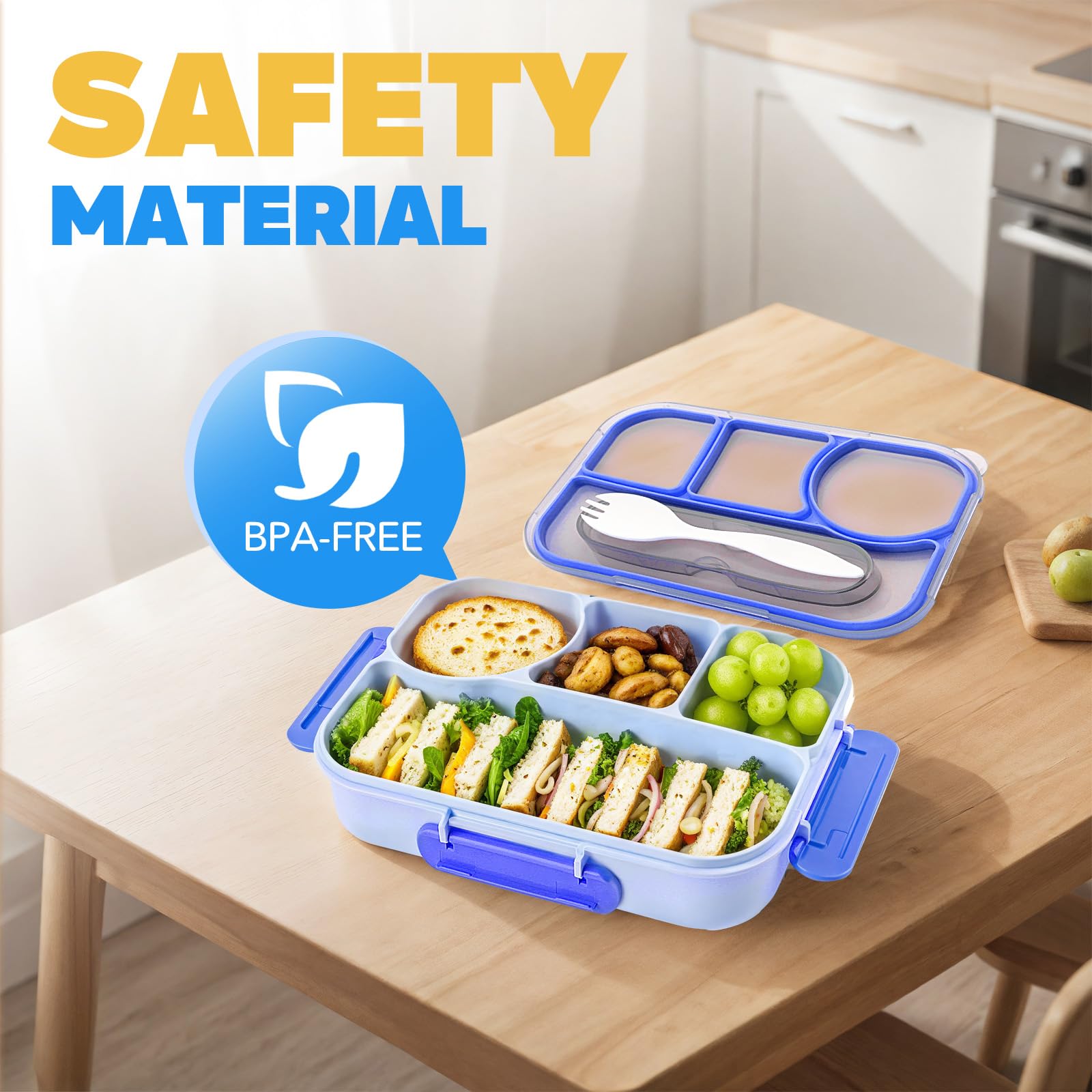 EASYFUN Bento Box, materiales libres de BPA, seguro para alimentos