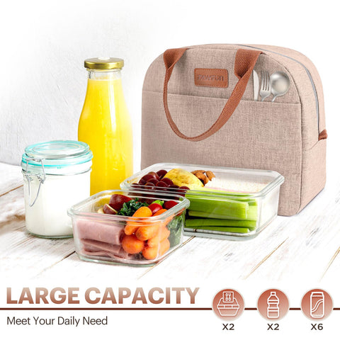EASYFUN bolsa de almuerzo con capa aislante para conservar frío o caliente