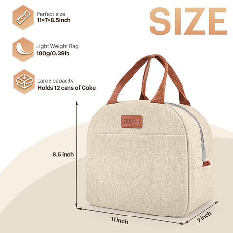 EASYFUN bolsa de almuerzo con espacio amplio para comida