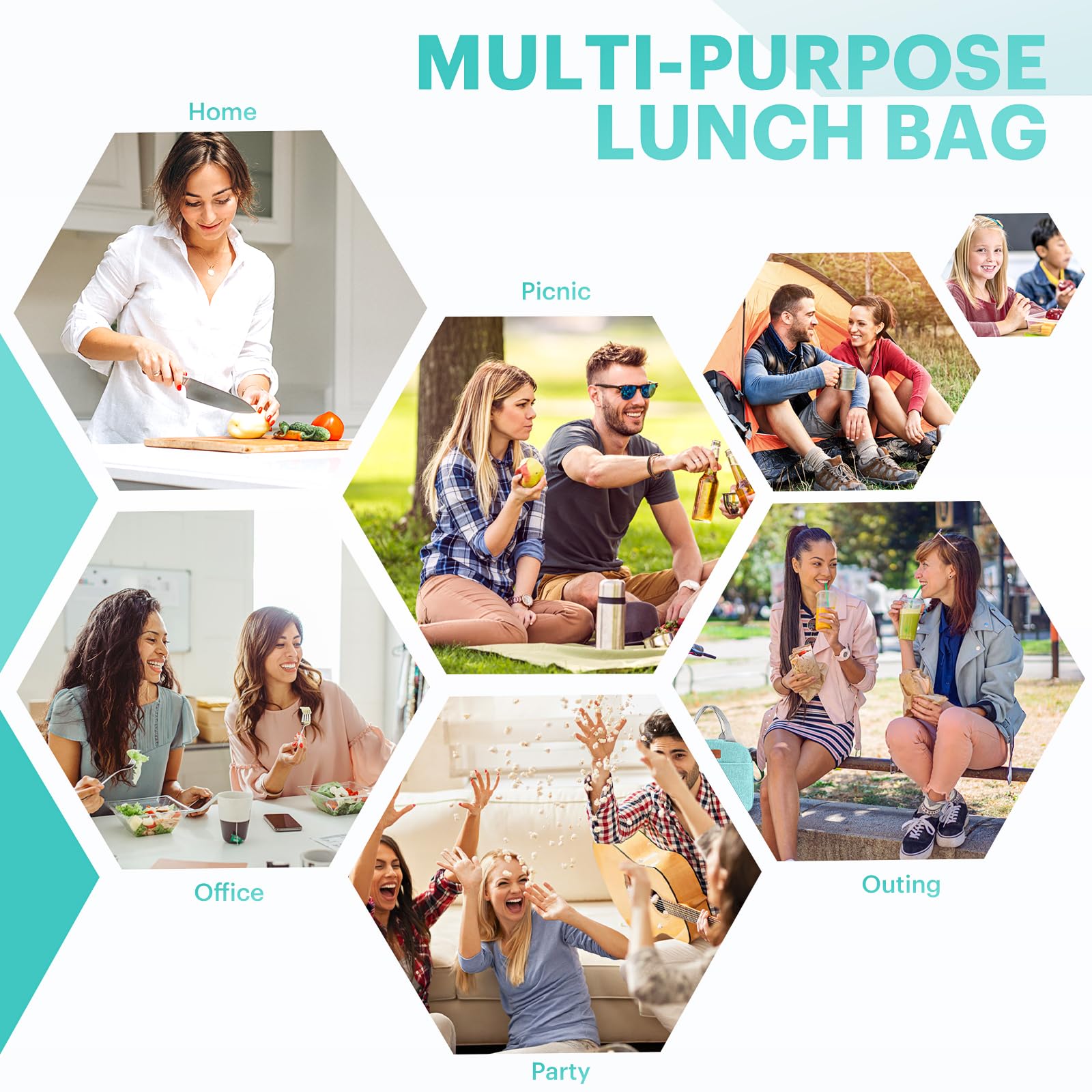 Uso versátil para trabajo, picnic y viajes con EASYFUN.