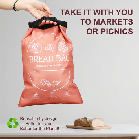 Pan listo para servir en mesa con bolsa EASYSLWC para varios días.