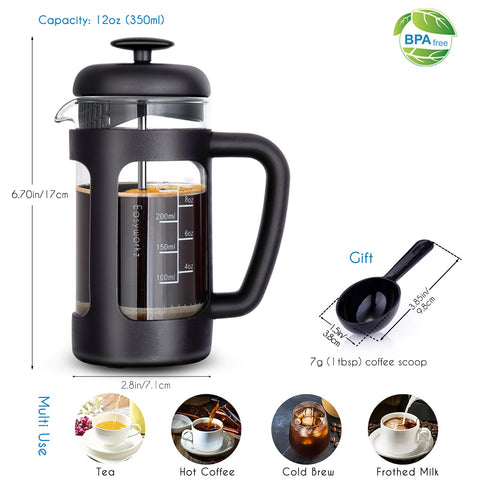 Mango ergonómico suave Easyworkz facilita verter el café caliente.