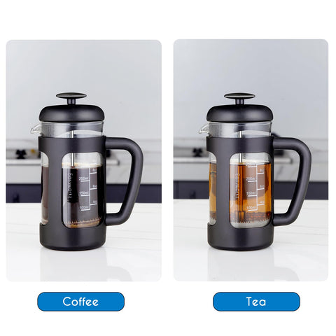 Capacidad de 350 ml para una taza grande de café o té.