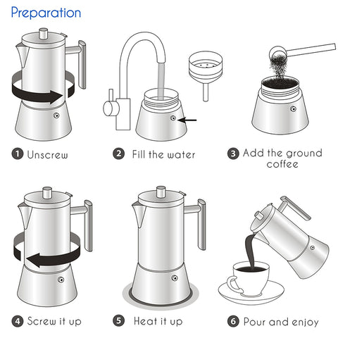 Easyworkz Diego capacidad de seis tazas para espresso intenso y comodo