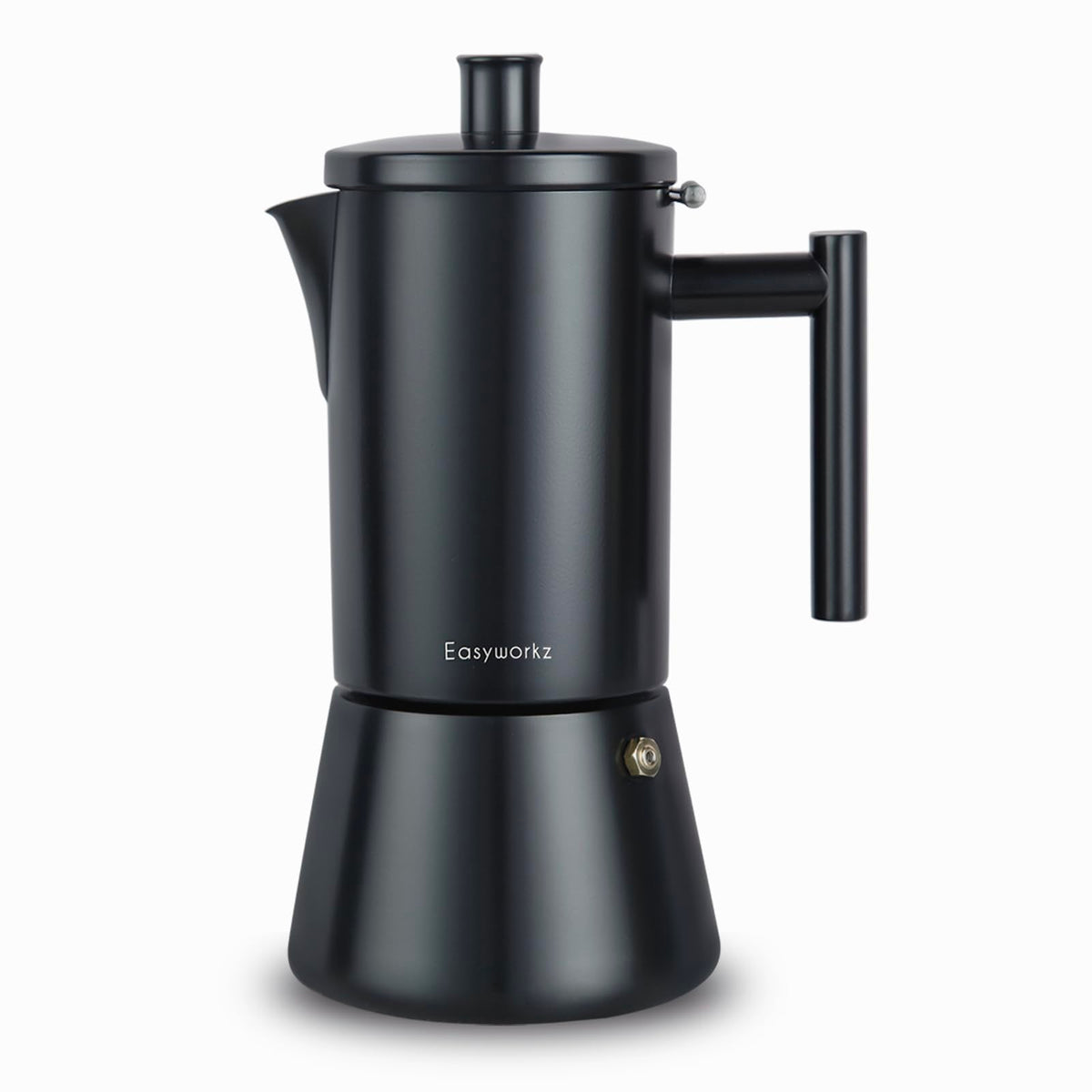 Easyworkz Diego moka pot 12 tazas, frente: aroma intenso