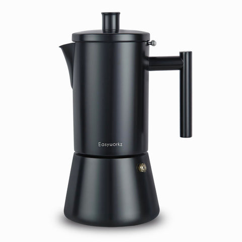 Easyworkz Diego moka pot 12 tazas, frente: aroma intenso