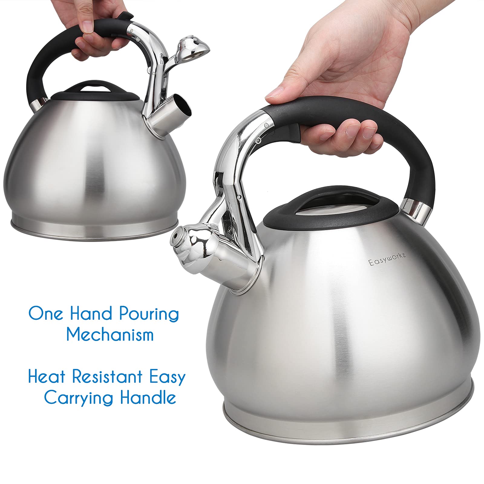 Tetera Easyworkz gran capacidad para preparar varias tazas de té o café.