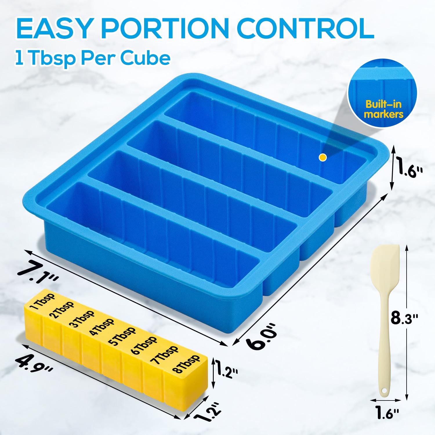 EASYYOURHOME bandeja silicona mantequilla antiadherente para almacenamiento y repostería