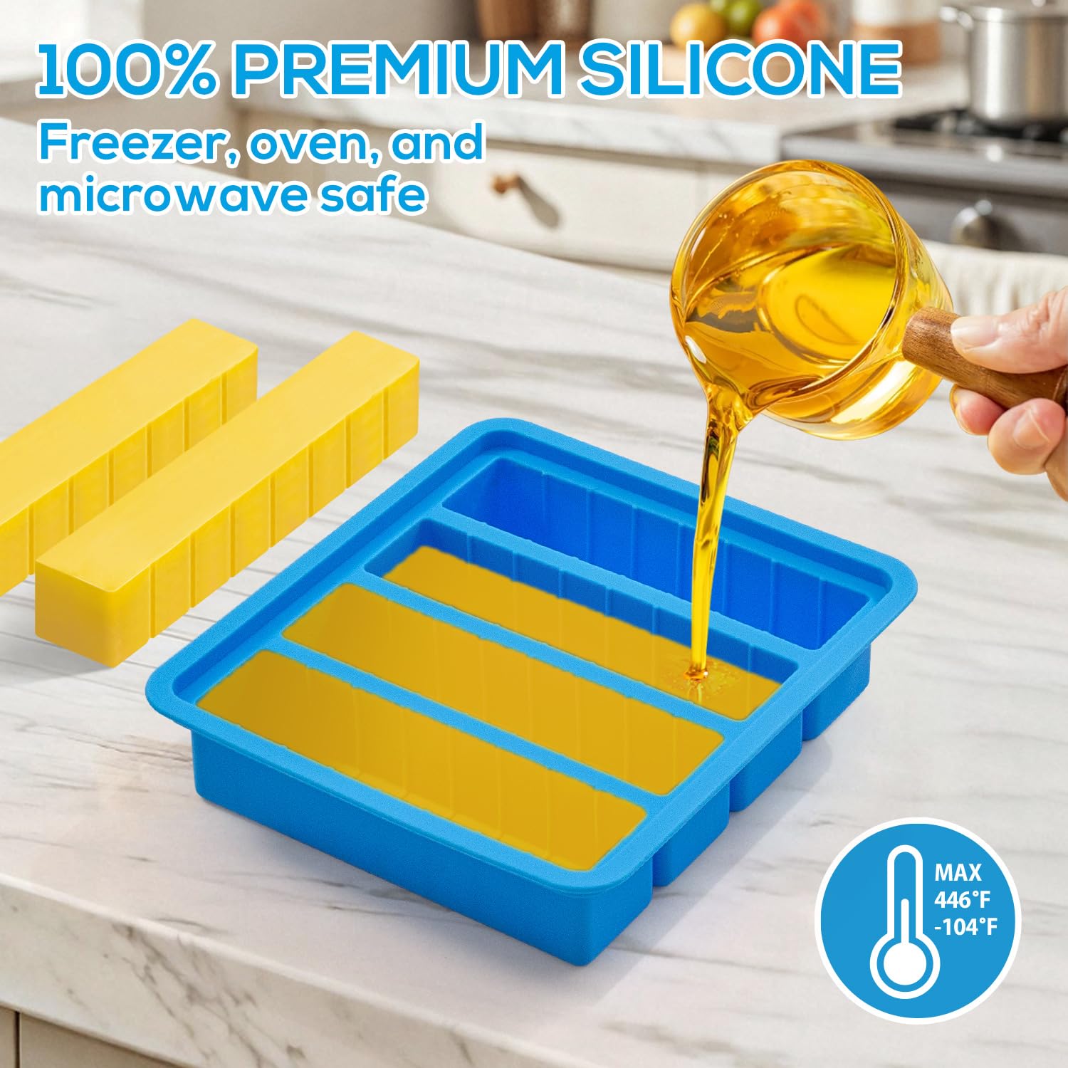 EASYYOURHOME durabilidad diseño reutilizable, ideal para hornear y almacenar mantequilla