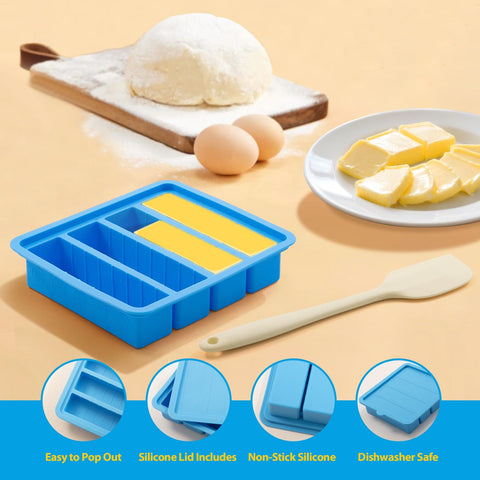 EASYYOURHOME uso en congelación y horneado, mantiene mantequilla lista para recetas