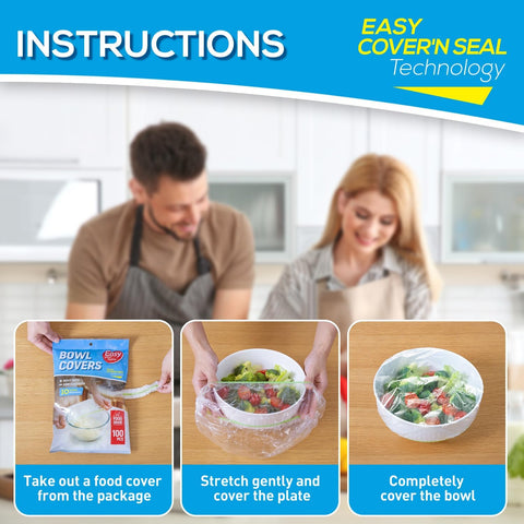 LDPE seguro para alimentos, EASYYOURHOME libre de BPA y sin olores.