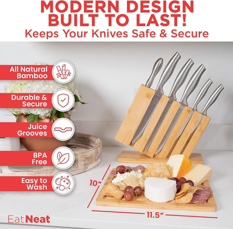 EatNeat cuchillo utilidad, versátil para cortar pequeños ingredientes.