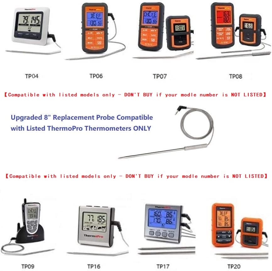 Sonda eBasics compatible con modelos Thermopro para reemplazo confiable.