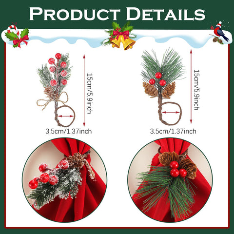 EBOOT servilletas navidad 45x45 cm poliester duraderas.