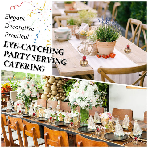 Set de copas y cucharas EBOOT para eventos.