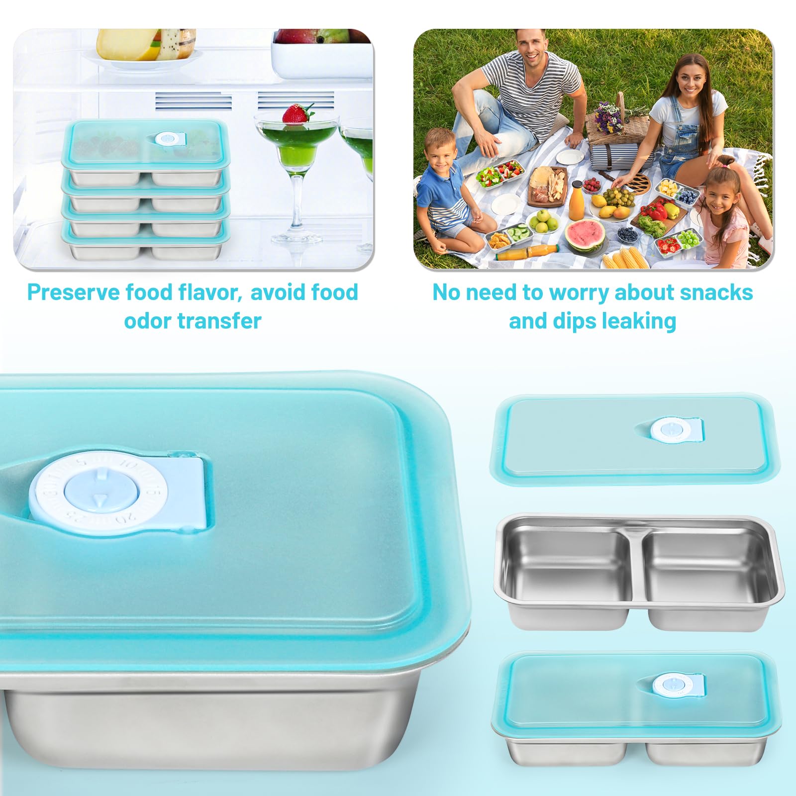 Ebukur para viaje, camping y escuela, perfecto para snacks diarios.