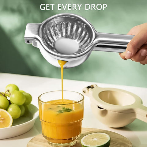 EBUTY exprimidor ergonómico con mango negro para exprimidos cómodos.