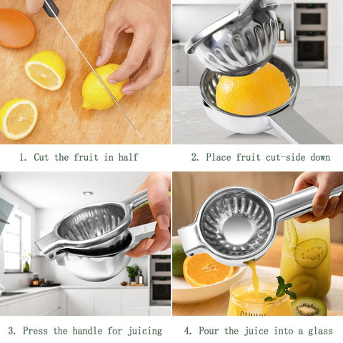 EBUTY exprimidor para limones y limas, uso versátil en la cocina.