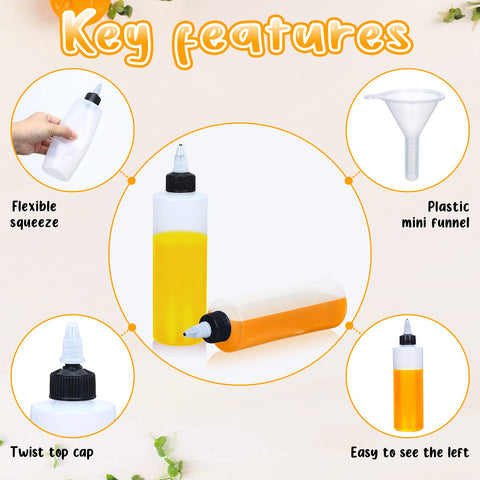 Eccliy envase LDPE translúcido, ligero y reutilizable para líquidos.