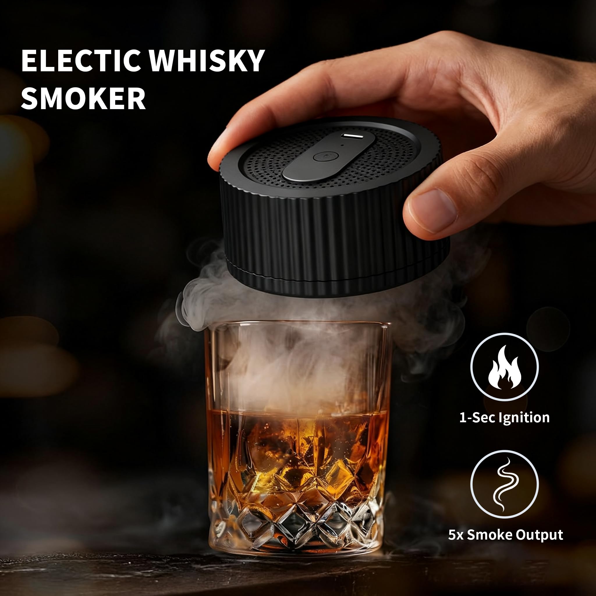 ECCOGREAT aparato humo para cocteles con activación rápida y control.