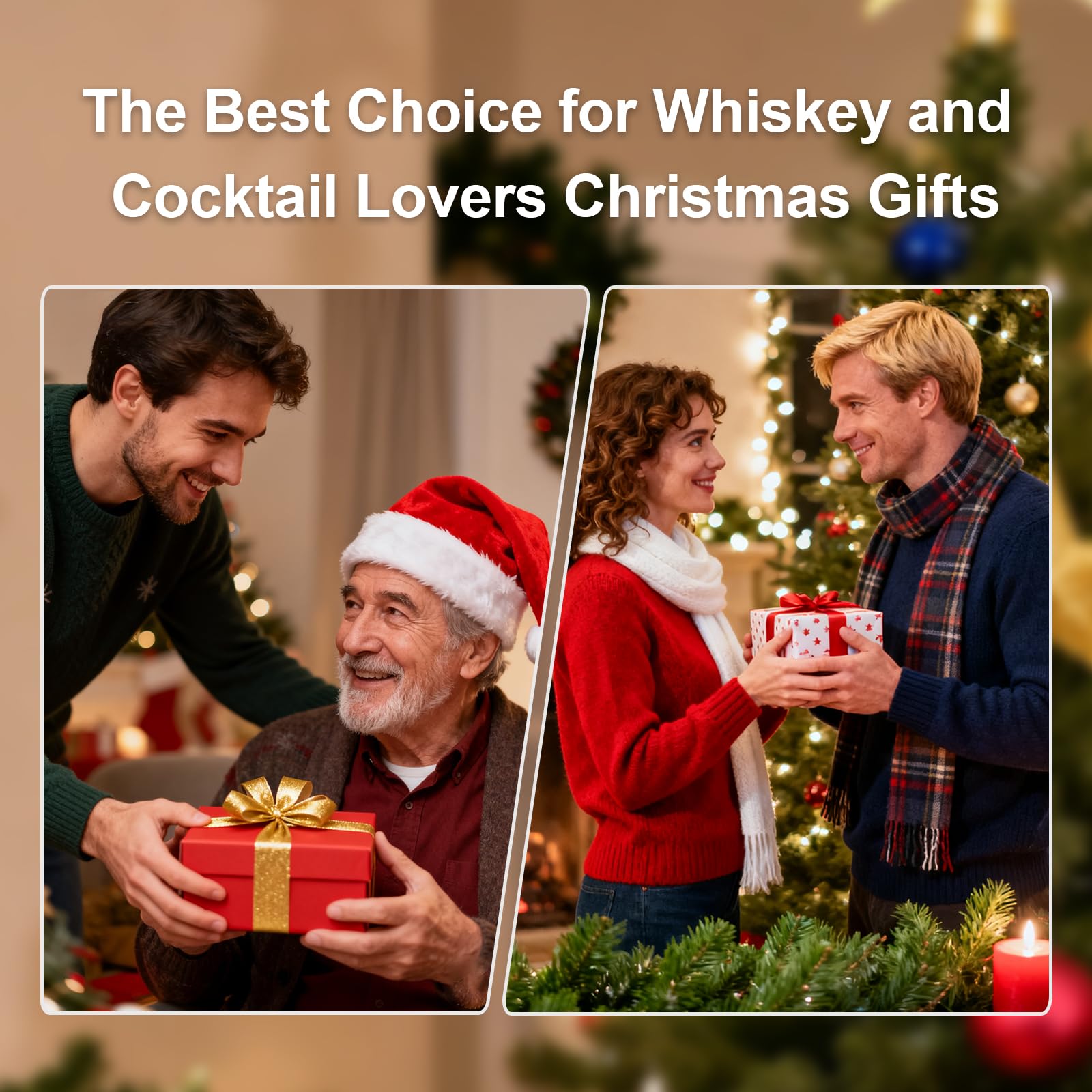 ECCOGREAT caja regalo premium para amantes de whiskey.